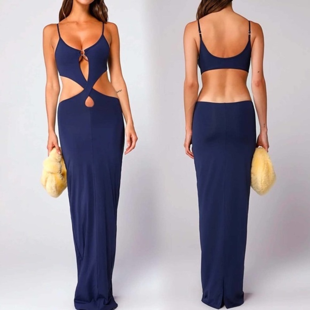 Tiger Mist Criss Cross Cut Out Dress